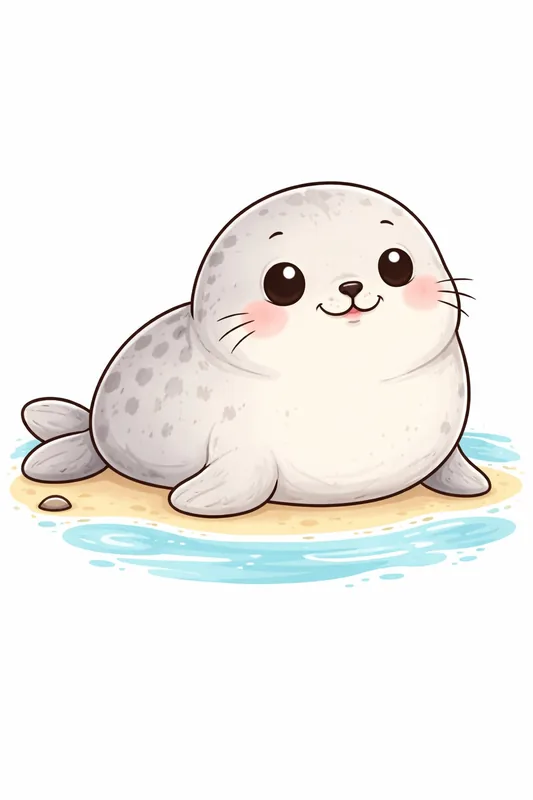 Seal — round and fat